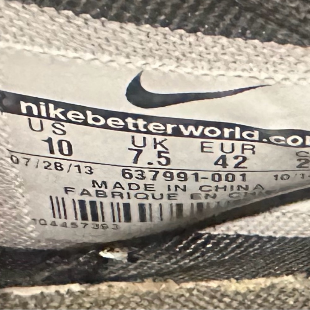 Nike WMNS Dunk SKY HI “Disco Ball” 637991-001 Metallic Silver/Glacier Ice sz 10 - Picture 4 of 9